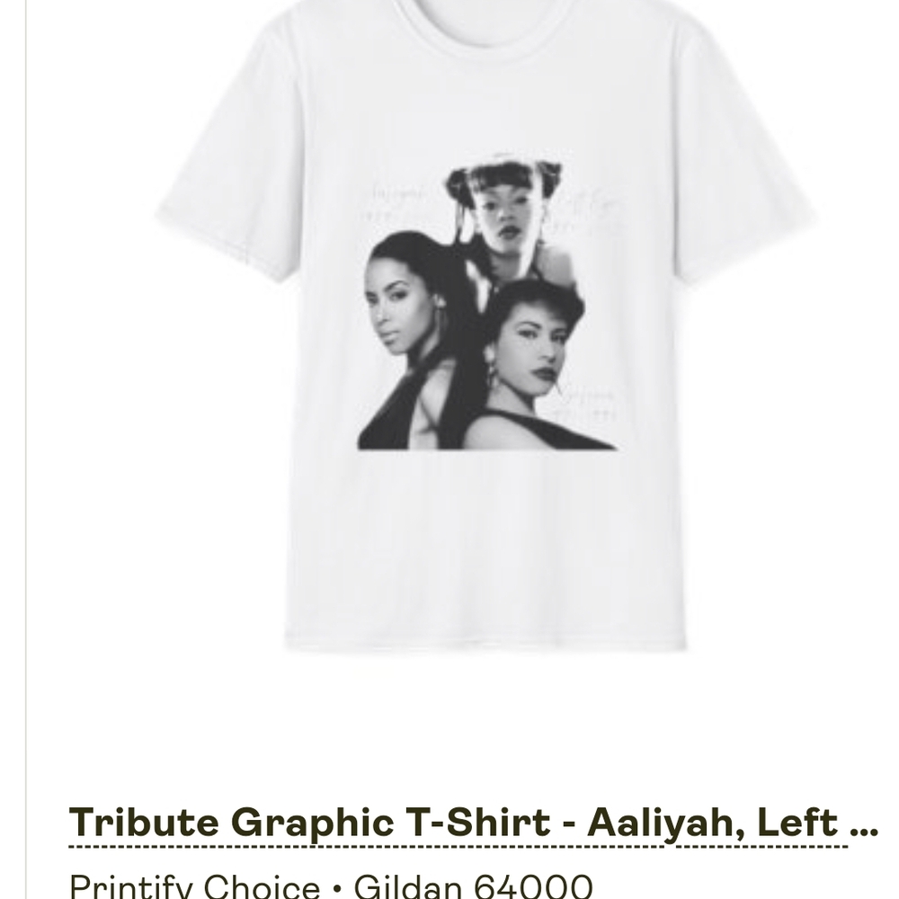 White Graphic Tribute T-Shirt